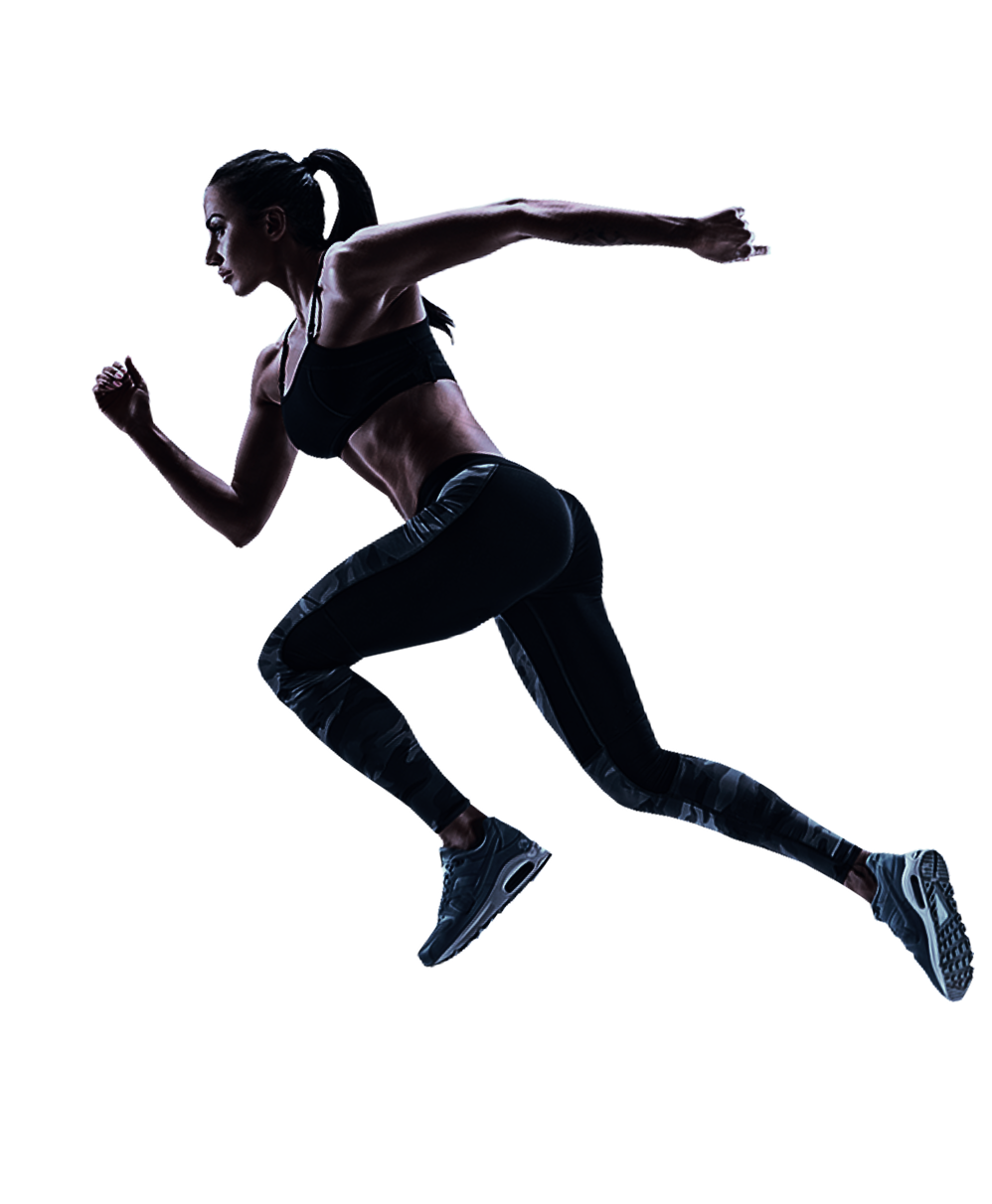 Athlete running